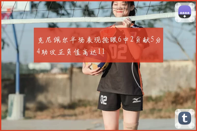 克尼佩尔半场表现抢眼6中2贡献5分4助攻正负值高达11