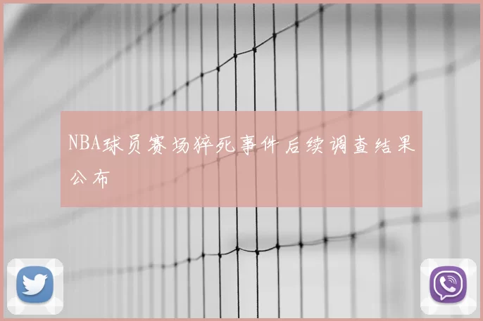 NBA球员赛场猝死事件后续调查结果公布