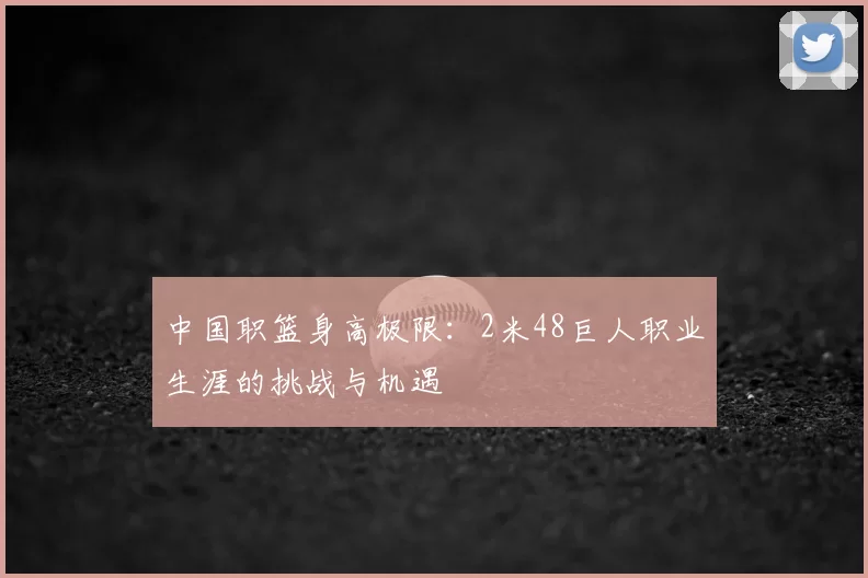 中国职篮身高极限：2米48巨人职业生涯的挑战与机遇